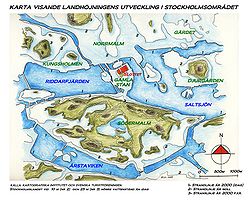 Den postglaciala landhöjningens effekter på strandlinjer i Stockholmsområdet